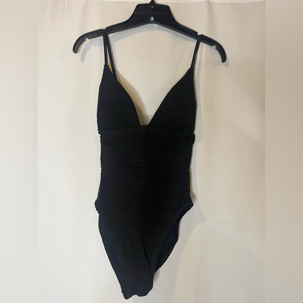 J.Crew Plunge crochet one-piece in black - Picture 5 of 7